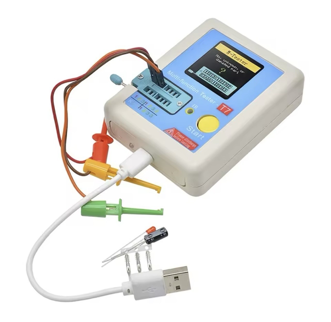 LCR T7 Transistor Tester Meter Multi-Function TFT 1.8" USA