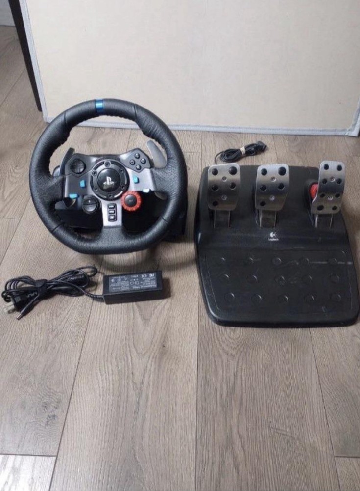 Logitech G29 Racing Wheel, Pedals & Power Adapter Bundle