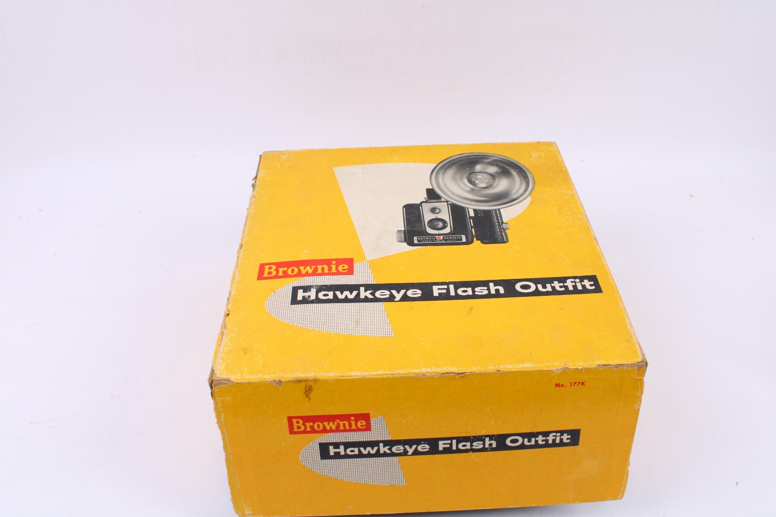 Vintage Kodak Brownie Hawkeye Flash Outfit Camera OG Box No 177K