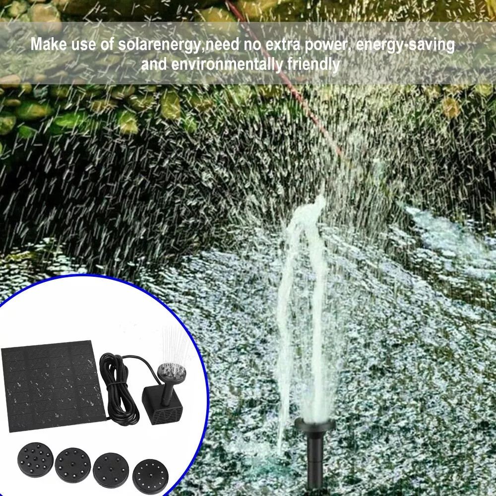 Solar Power Fountain Floating Water Pump for Bird Bath Pond
