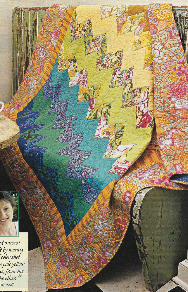 Mountains & Valleys Quilt quilting pattern instructions