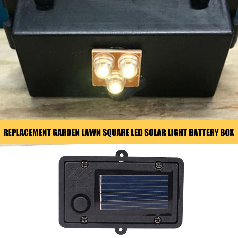 Garden Solar Powered Replacement Rectangular LED Light Box for Lantern Lamp