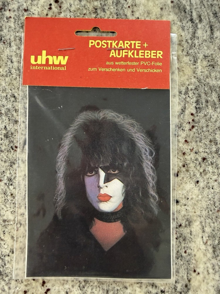 KISS 1979 GERMAN SOLO ALBUMS STICKER SET GENE PAUL ACE PETER AUCOIN VINTAGE RARE