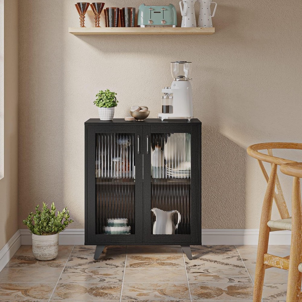 Kitchen Buffet Server Table Accent Sideboard Cupboard Server Buffet Console