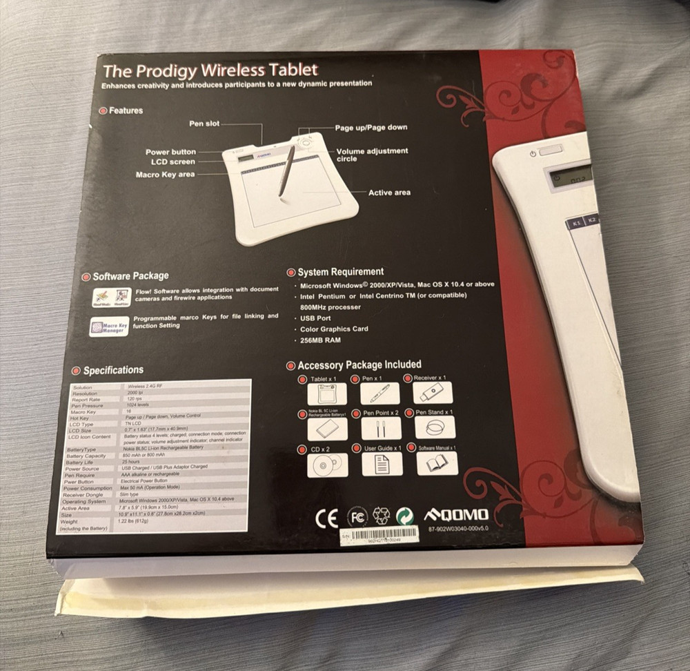 QOMO QIT30 Prodigy Interactive RF Wireless Tablet | Interactive Whiteboard