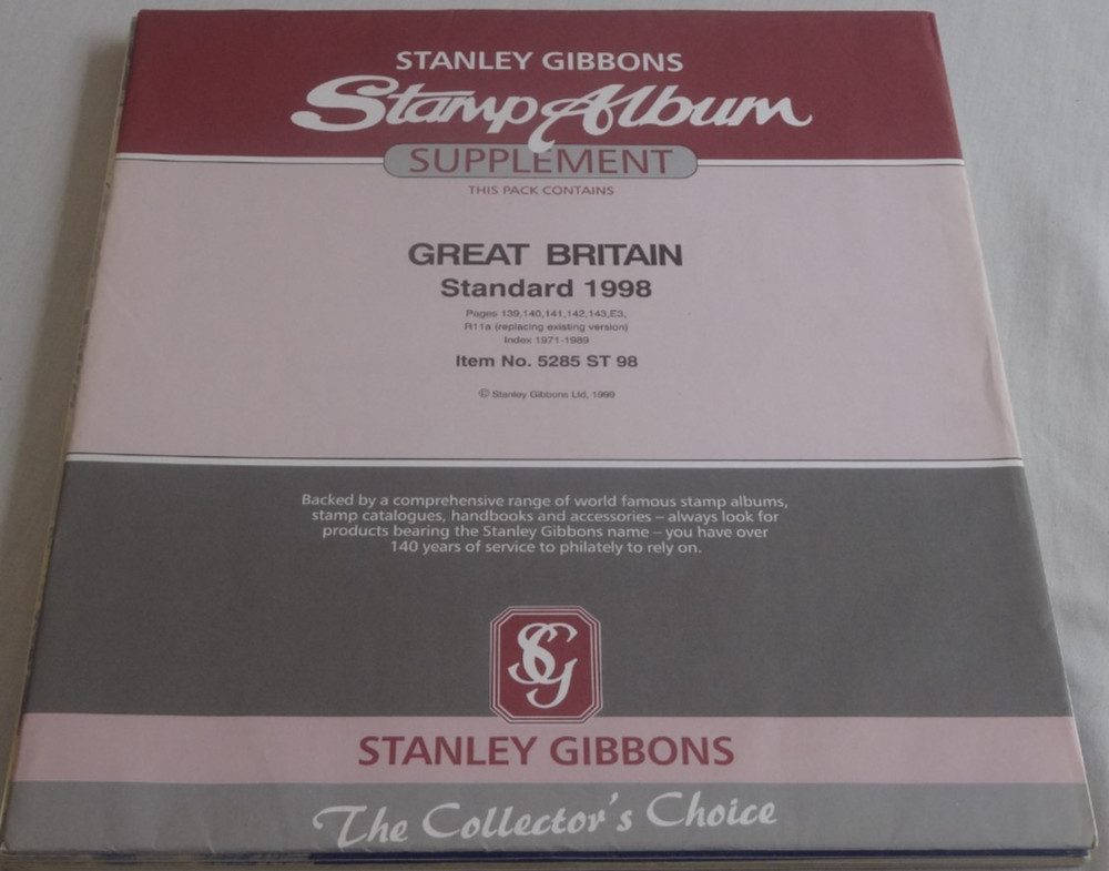 DAVO SG GREAT BRITAIN 1998 - 2004 ST SUPPLEMENT ALBUM PAGES