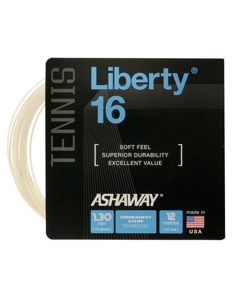 Ashaway LIBERTY 16 Tennis String Set-White