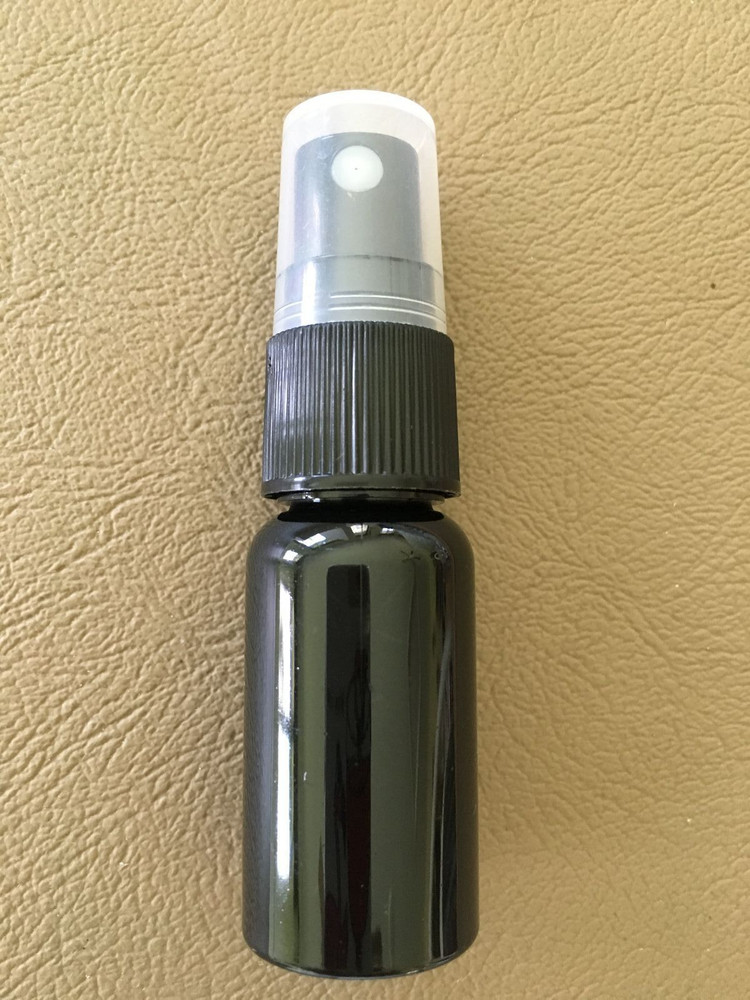 15ml (0.5 oz) Black Plastic Empty Refillable Perfume Atomizer Mini Spray Bottles