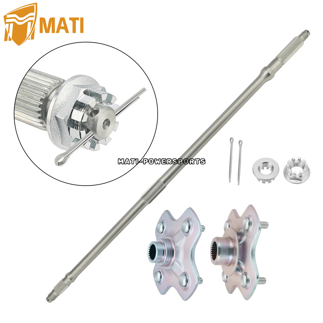 Rear Axle Shaft Wheel Hub for Honda TRX450ES TRX450S Foreman 450 4X4 1998 - 2004