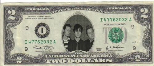 Green Day $2 Dollar Bill Mint! Rare! $1…
