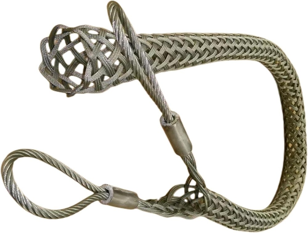 Wire & Cable Mesh Pulling Grip, Double Head Cable Pulls, Suitable for Light & He