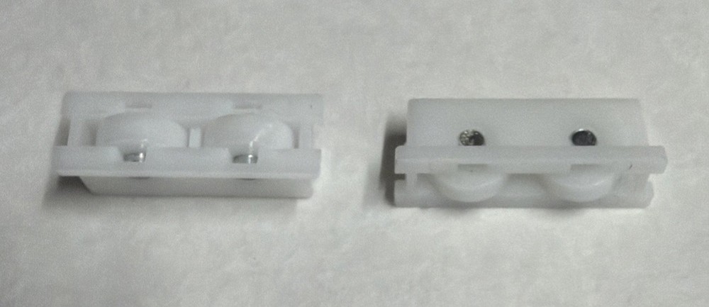 Vinyl Sliding Window, Roller with Duble Plastic wheels Cascade 1 Pair (2 PCs)