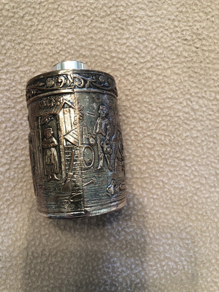 Vintage Ornate Italian Silver Plated Container