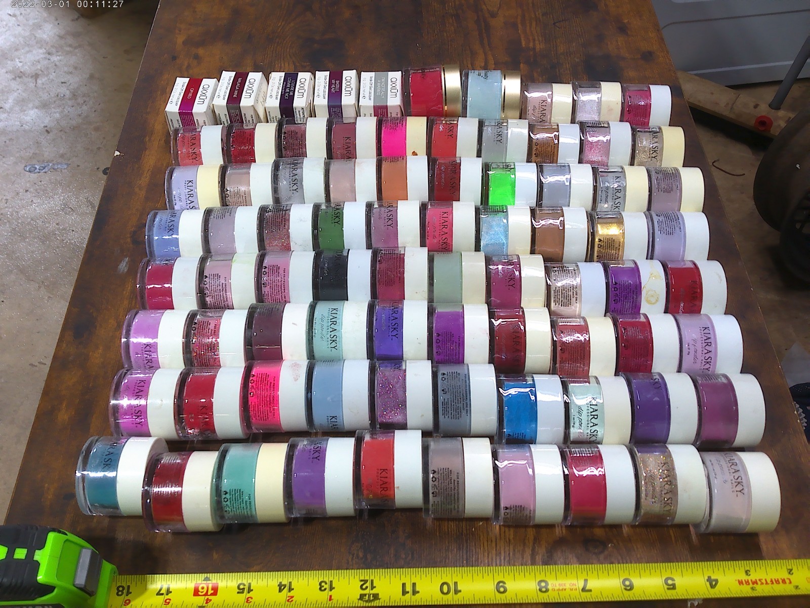 Kiara Sky dip powder HUGE LOT!!HUGE SALE!!70PC-BUY NOW!! $250.00 USED BEST PRICE