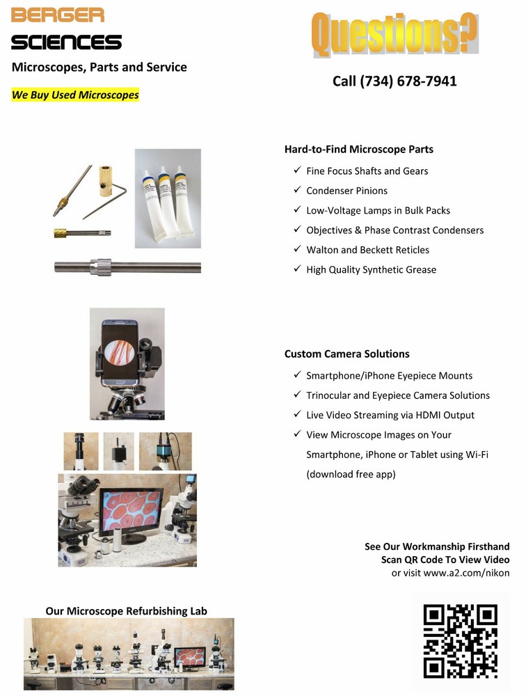 Compression Spring for Nikon Phase Contrast Condenser Stop