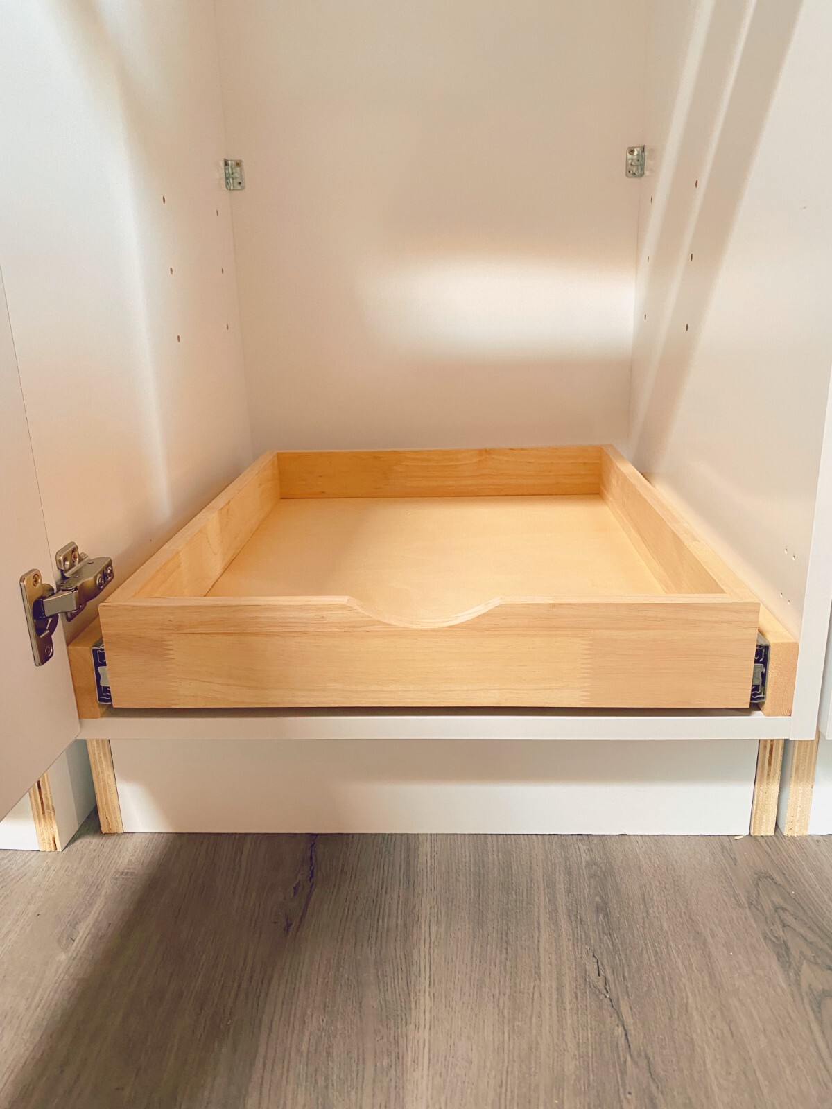 Kitchen Slide Out Cabinet Shelf Pull Out Wood Drawer Storage W33"xD21 soft close