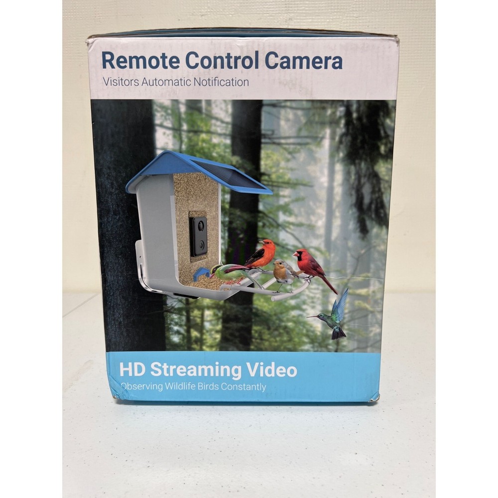 Smart AI Recognition Bird Feeder HD Streaming Video