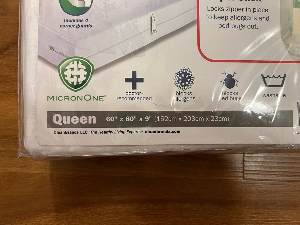 Nip Clean Rest PRO Box Spring Bed Bug Cover QUEEN