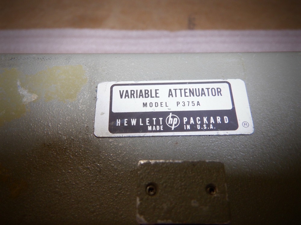 HP P375A VARIABLE ATTENUATOR