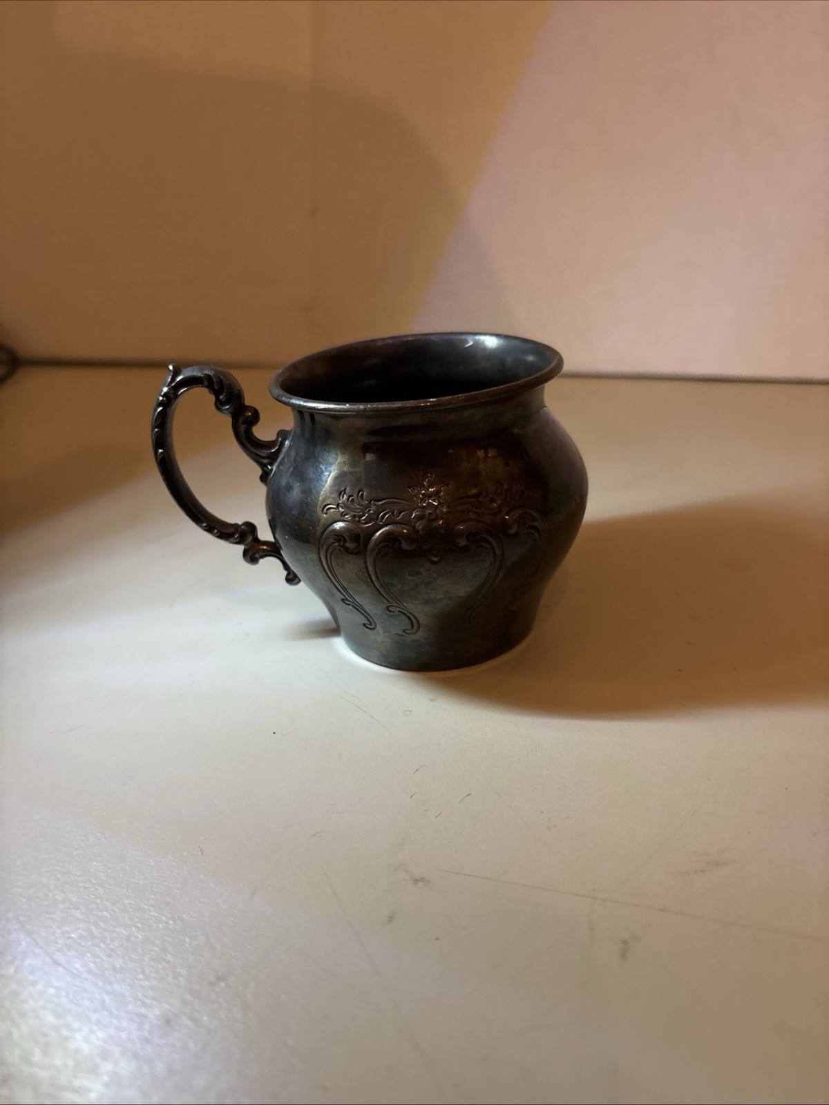 Rare Vintage  Silver Chantilly Baby Cup Chastening by Gorham YO 1381 Tarnished