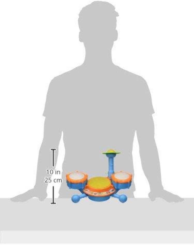 Interactive KidiBeats Drum Set for Toddlers - 4 Play Modes, Includes Sticks