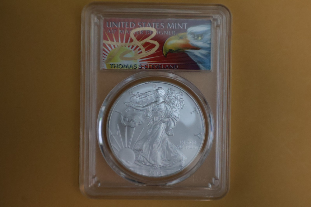 2012(S) Silver Eagle Struck at San Francisco PCGS MS70 Thomas Cleveland Eagle