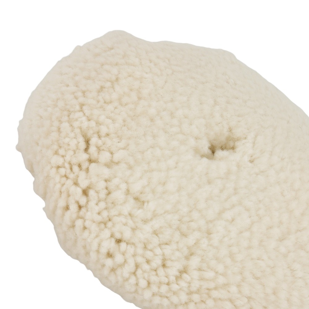 7" Hook Loop Wool Polishing Buffing Pad for Compound Buffer Backing Plate