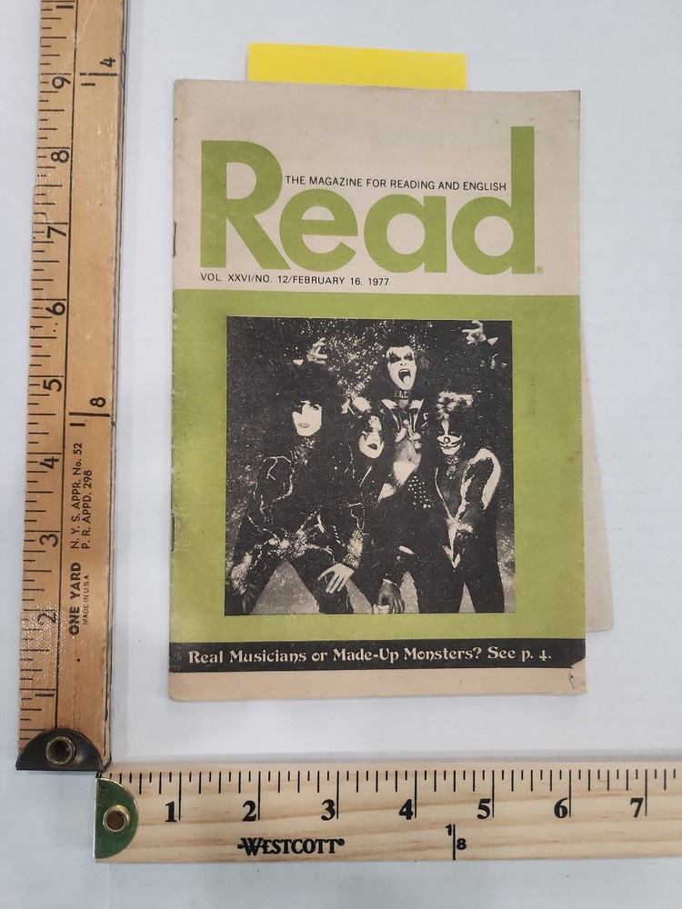 Read Magazine KISS Rock Band Content Vintage 2/18/1977  Issue *SEE NOTES