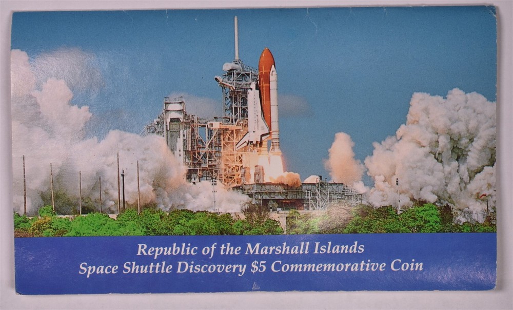 1988 Marshall Islands Space Shuttle Discovery $5 Commemorative