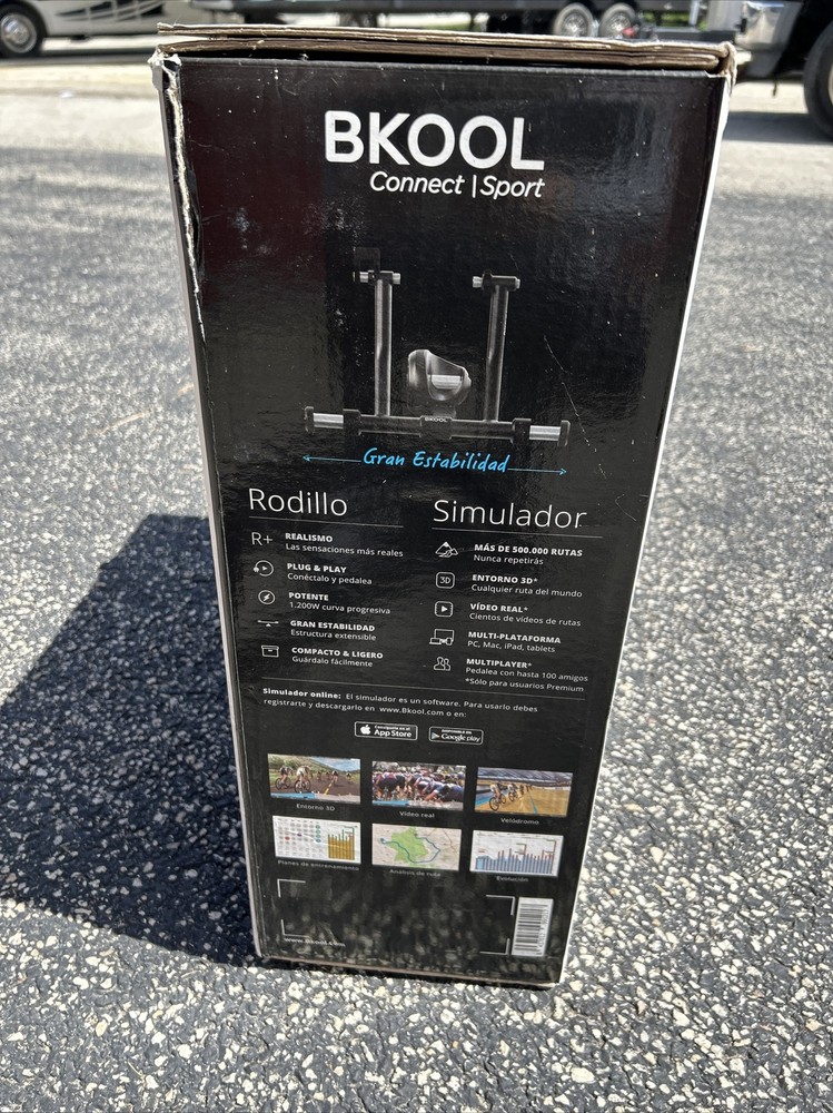 BKOOL PRO Trainer + Simulator Compatible PC, Mac, iPad, Zwift, TrainerRoad