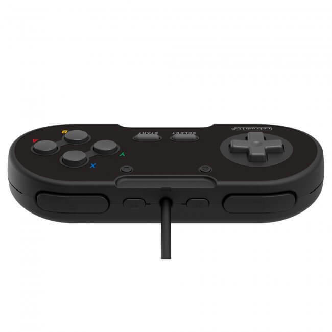 Retro-Bit Legacy 16 Wired USB Controller for Switch, PC, MacOS, RetroPie Black
