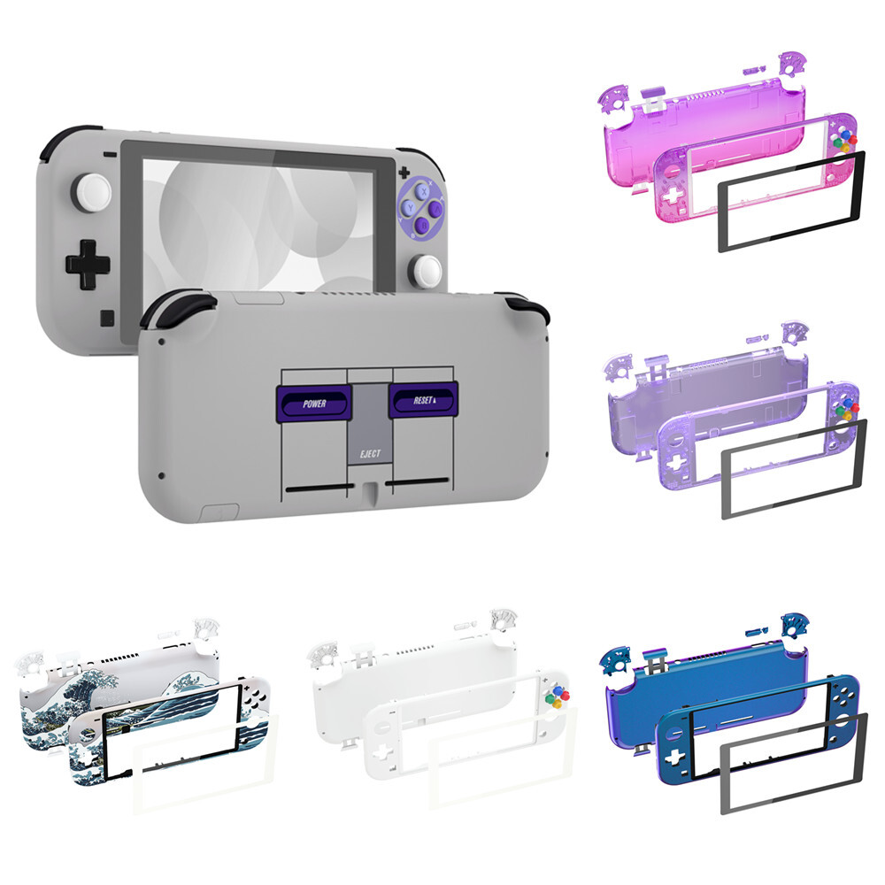 Replacement Shell Case Buttons Screen Protector & Tools for Nintendo Switch Lite