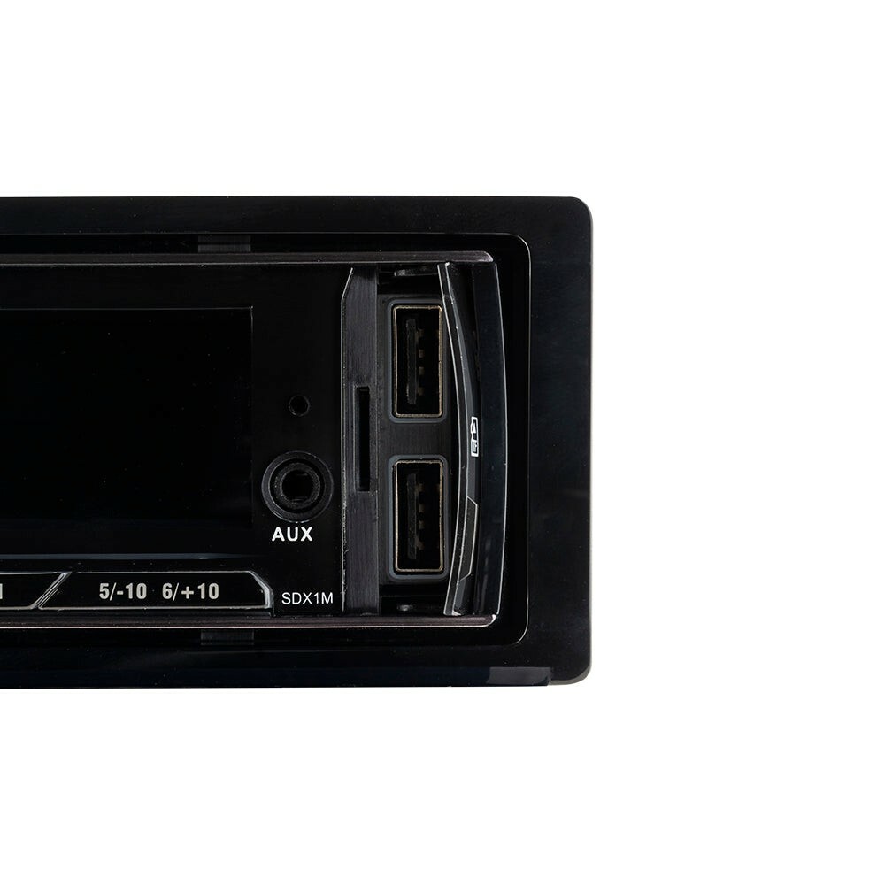 DS18 SDX1M Single Din Radio Headunit Digital Media Receiver Bluetooth Dual USB