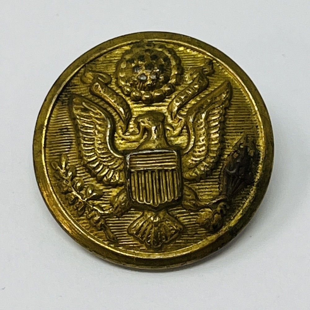 Vintage U.S. Army Military Uniform Brass Great Seal Button
