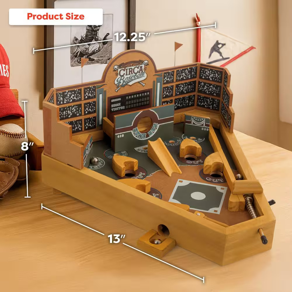 Tabletop Baseball Pinball Game