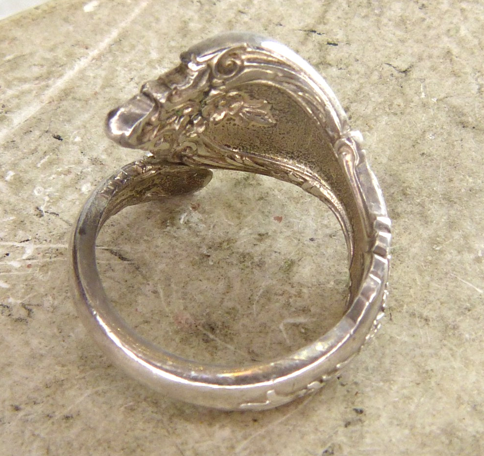 Vintage Lunt Delacourt Sterling Silver Spoon Ring
