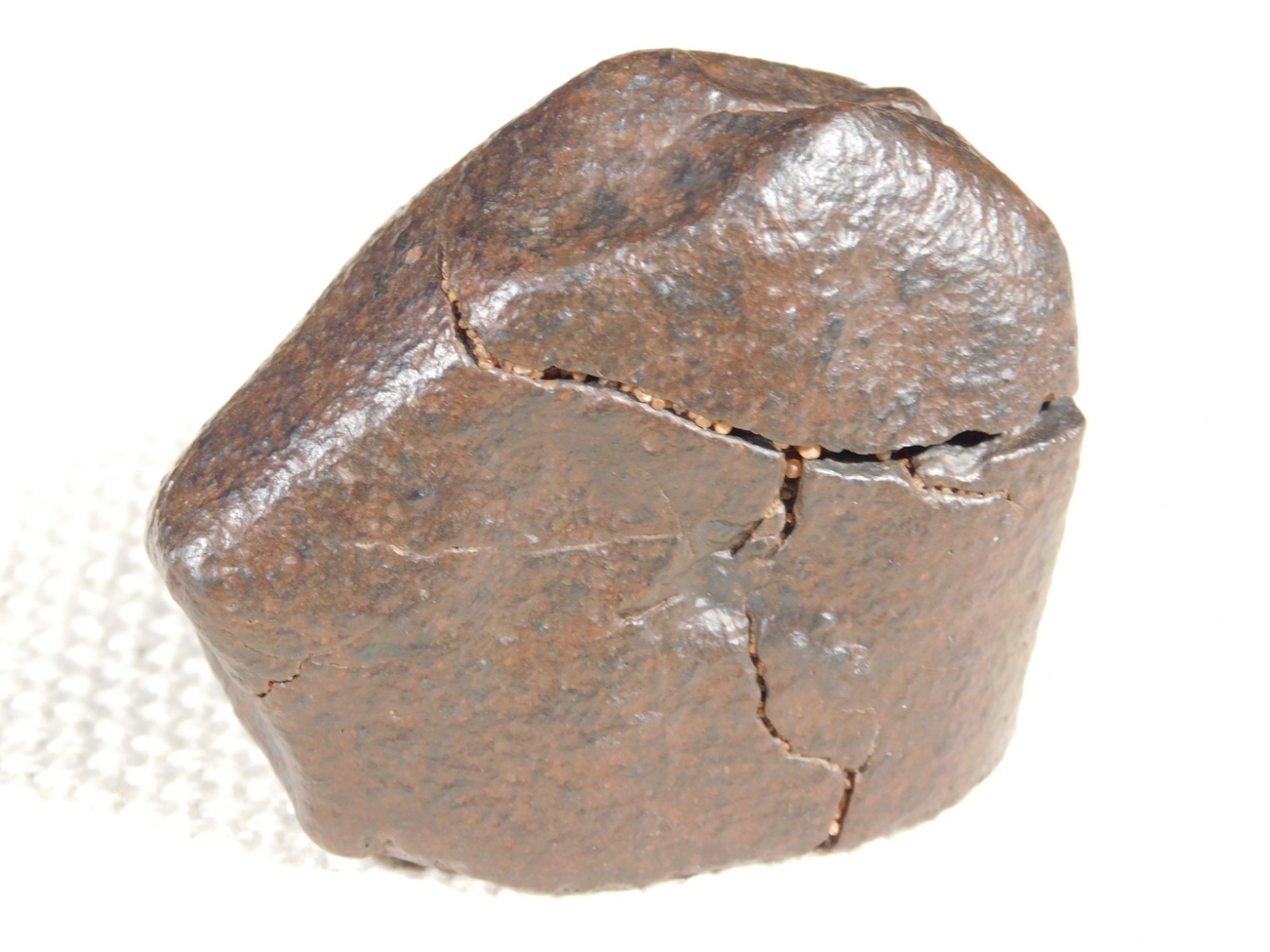 Larger! Stony METEORITE with DARK Fusion Crust and REGMAGLYPTS Libya 251gr