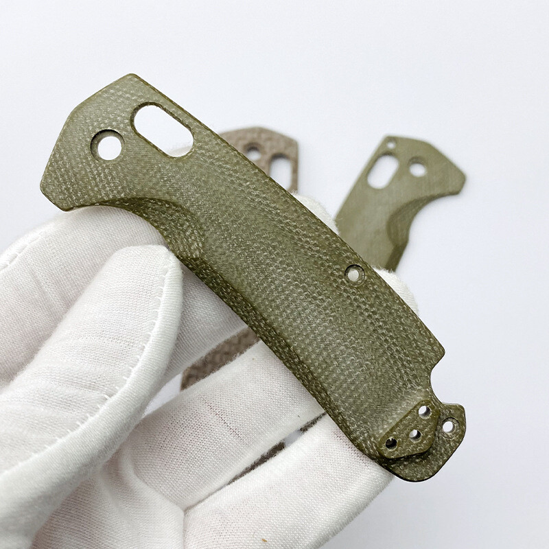 2PC Replacement Handle Custom Micarta Blade Scale For Benchmade North Fork Knife