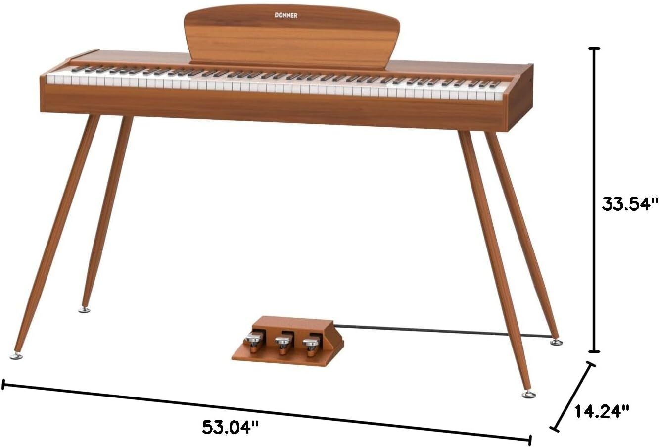 Donner DDP-80 Digital Piano 88 Key Weighted Keyboard Full-size Electric Piano