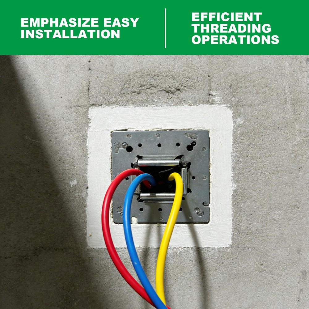 Universal Wire Pulling Tool - Durable Metal Wire Puller with Rollers, 4.7-Inch