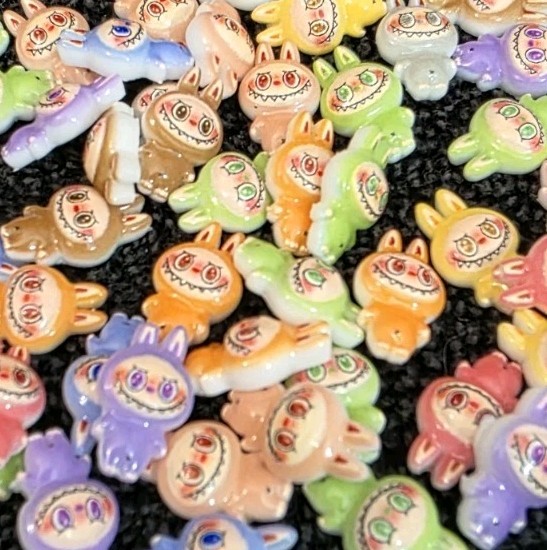 Teeny Tiny Itty Bitty Little LABUBU CHARMS for Decorating Crafting Nails Or? Grr