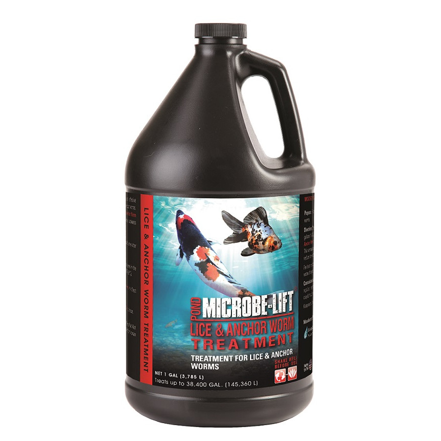 Microbe-Lift Lice & Anchor Worm Treatment | 1 Gallon | Pond Fish Medication