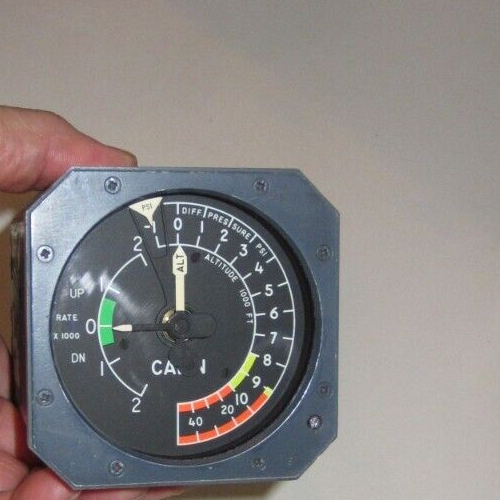 INDICATOR ALTITUDE DIFFERENTIAL PRESSURE UNKNOWN AIRCRAFT DATA TAG TORN