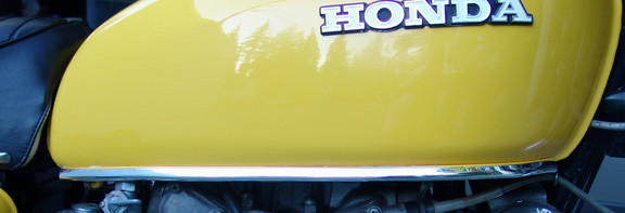 HONDA FUEL/GAS TANK CHROME MOULDING/MOLDING TRIM CB750 CB 750