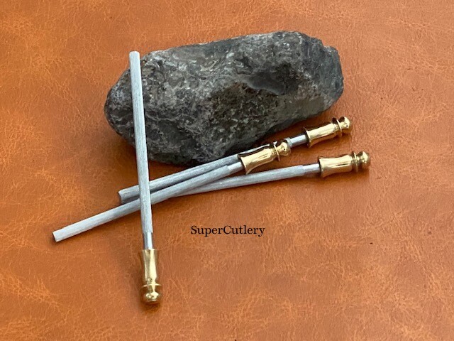 4" Honing Steel Mini Pocket Sharpening Rod Knife Tool Sharpener for knives