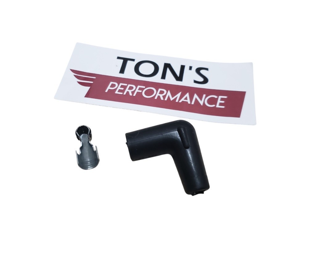90 degree right angle Spark Plug Terminal Boot OEM replacement crimp on 7mm 8mm