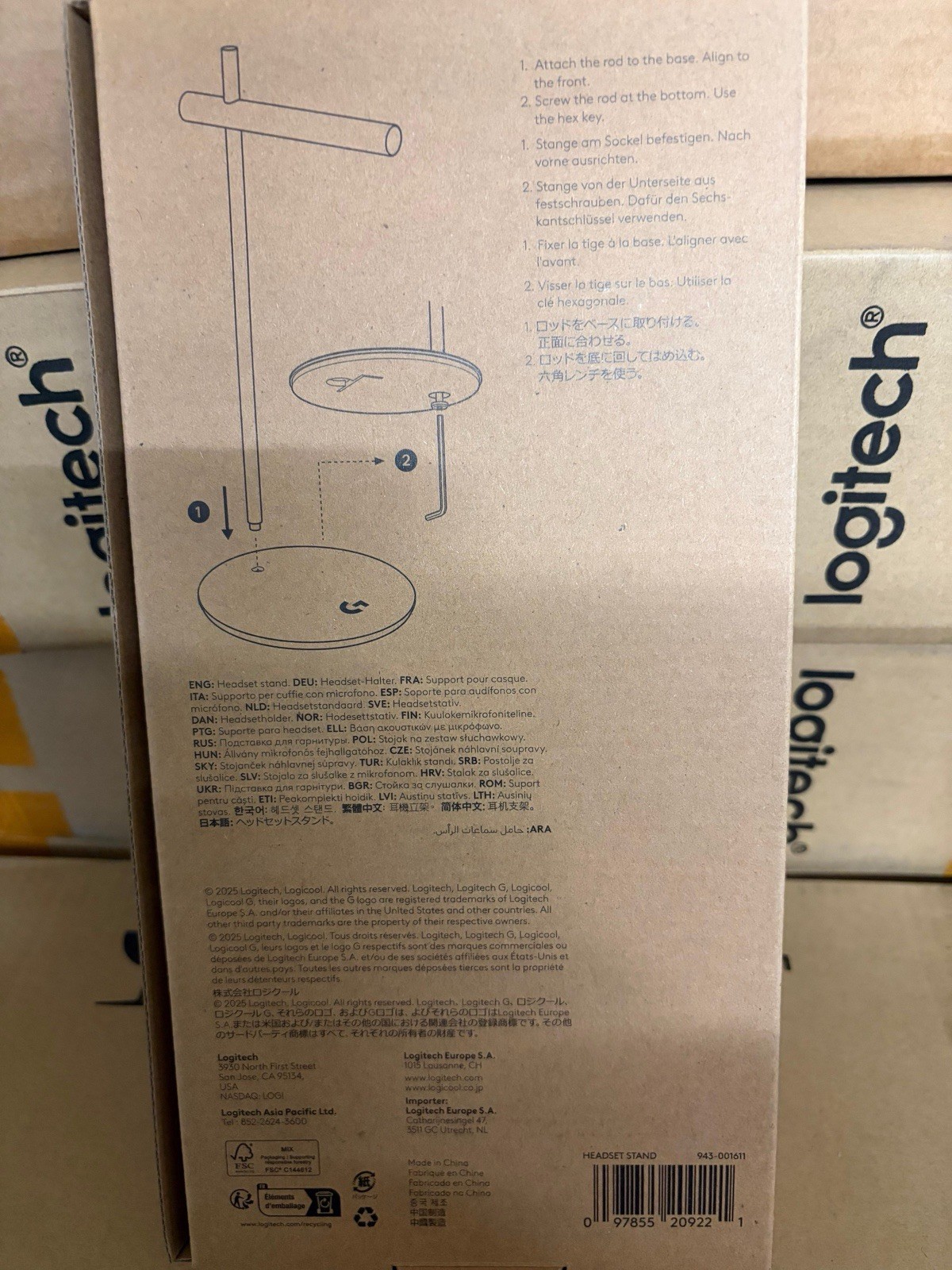 Logitech Headset Stand Brand New