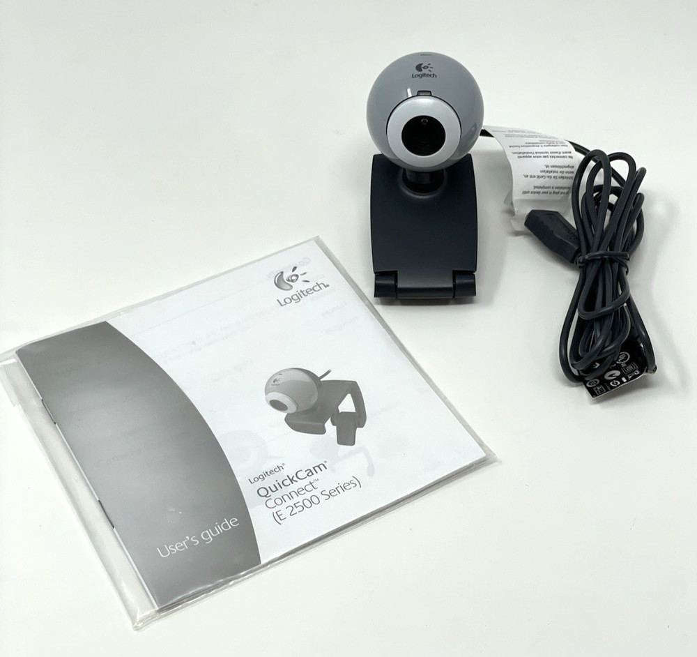 Logitech QuickCam Connect E2500 Webcam with USB Video and Microphone - NEW!