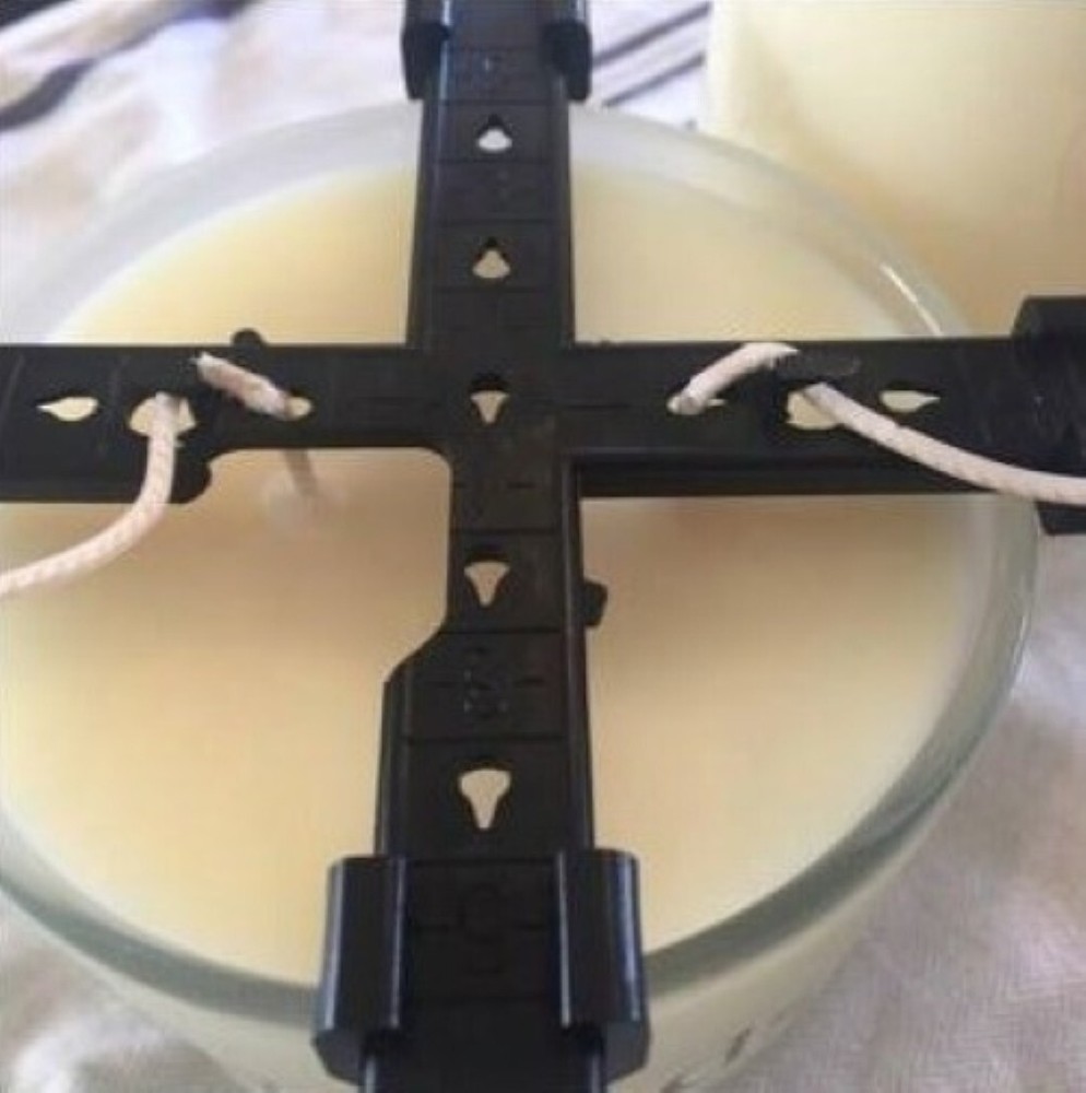 Universal Wick Holders - Adjustable Centering Device for Candle Makers - 6 pack