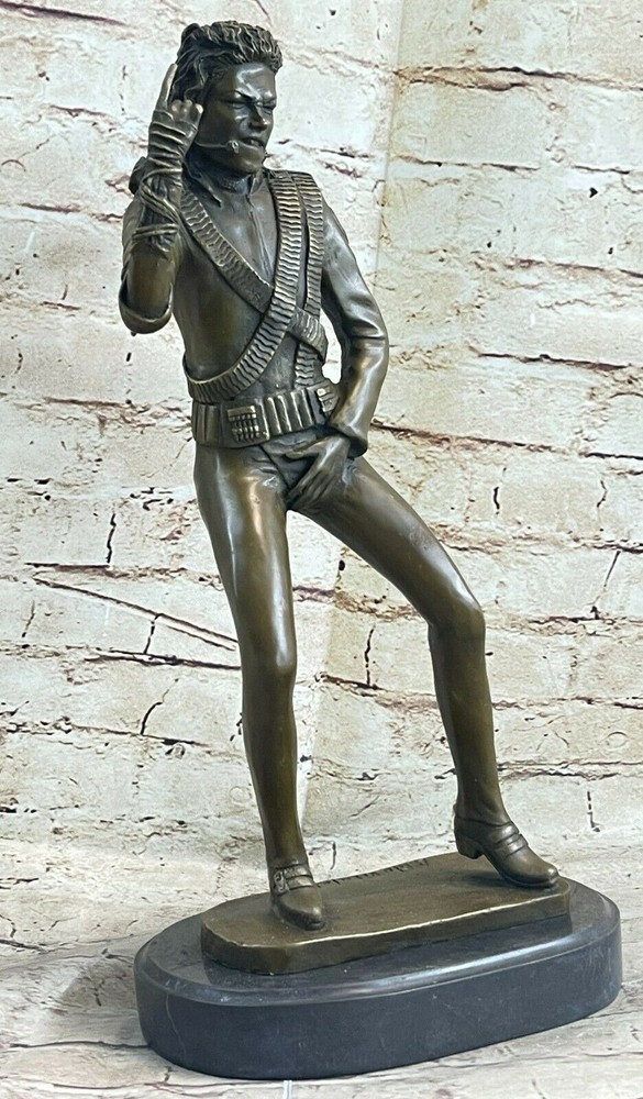 100% Solid Bronze Michael Jackson Hand Made by Lost wax Method Sculpture Gift